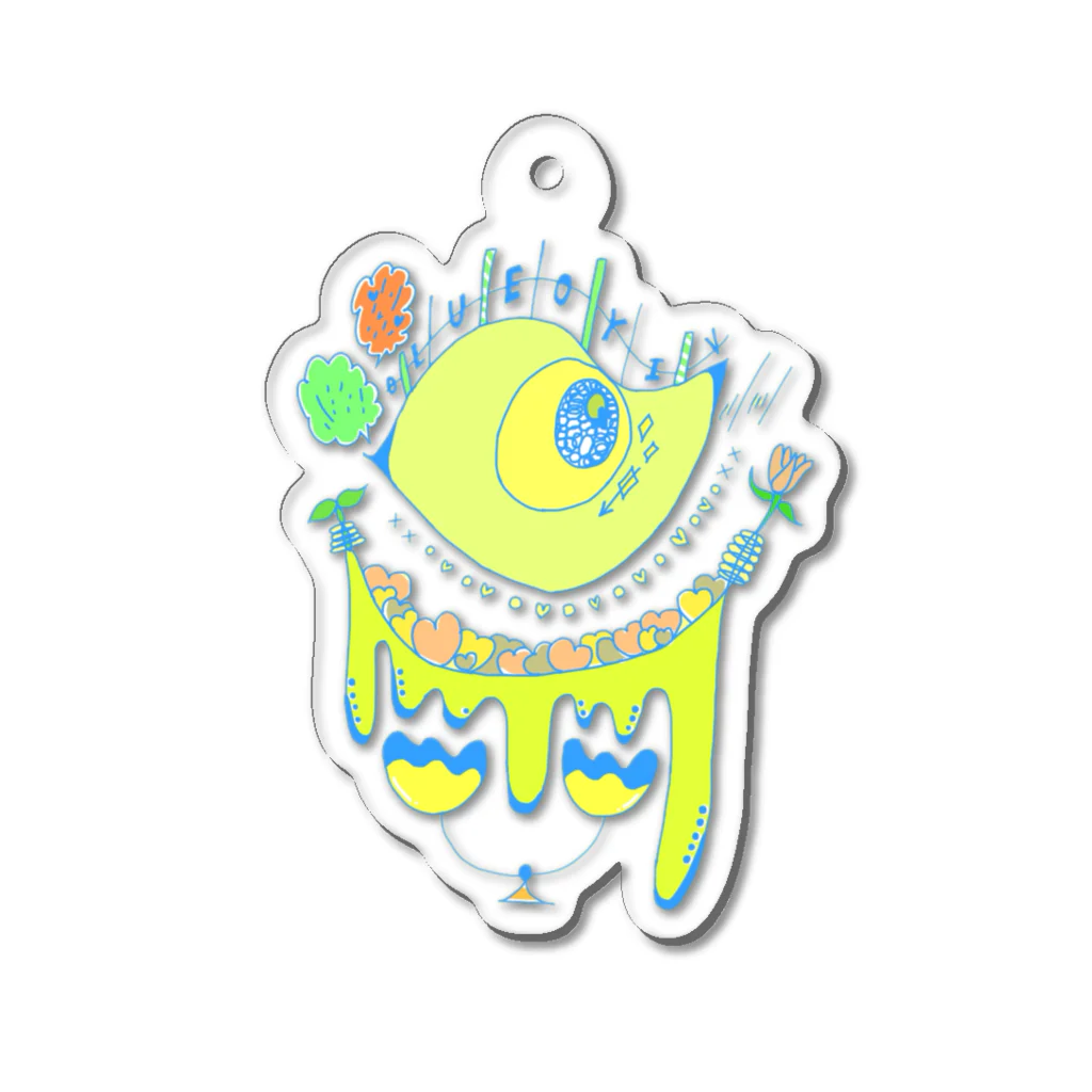 PENYO official shopのあいらびゅーをたくさん抱えちゃお！ちゃん Acrylic Key Chain