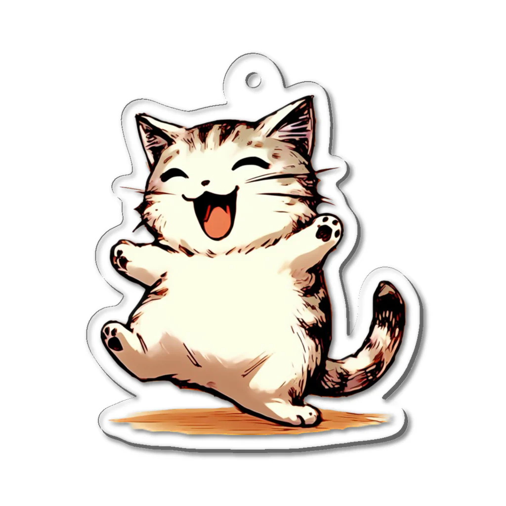 マッハSHOPのAI天風猫(笑顔1) Acrylic Key Chain