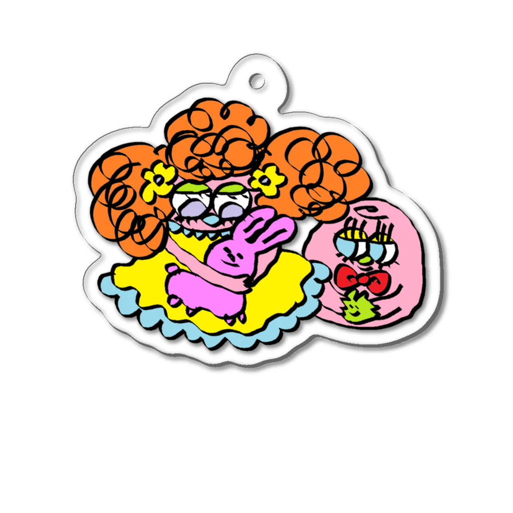 ｉｐｕｙａ(イプヤ)のむぎゅっとチョモパチョ Acrylic Key Chain