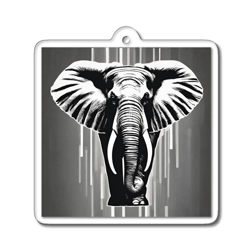 はむちショップのElephant Acrylic Key Chain