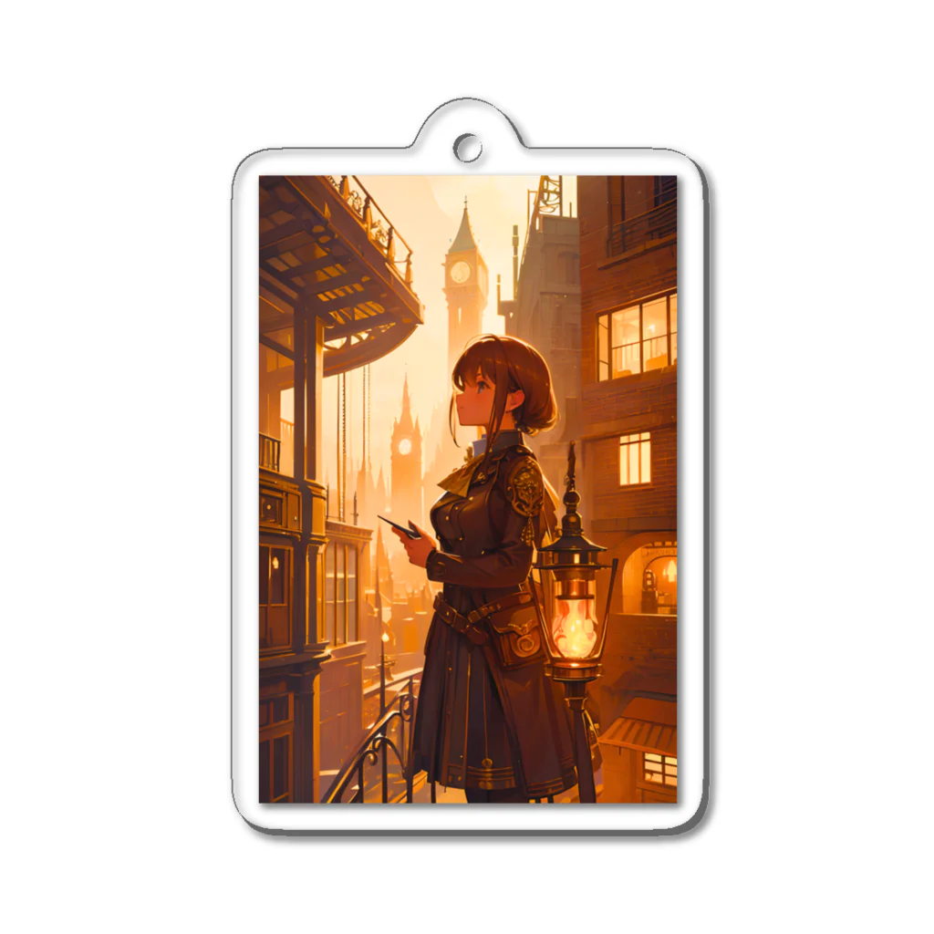 卯月なのかのSteampunk Journey　〜ノスタルジア溢れる蒸気機関の世界の旅〜　No.2「Steampunk days」 Acrylic Key Chain