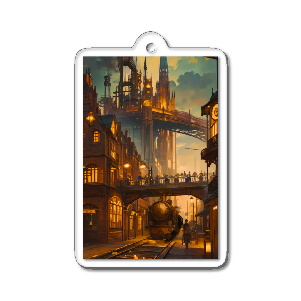 卯月なのかのSteampunk Journey　〜ノスタルジア溢れる蒸気機関の世界の旅〜　No.1「Steampunk Journey」 Acrylic Key Chain