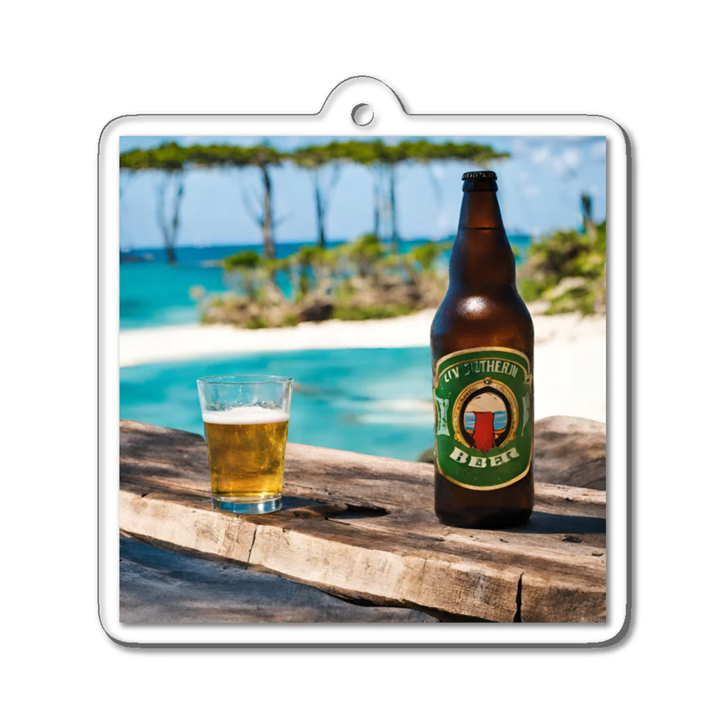 BBQ---のsouthern island beer アクリルキーホルダー