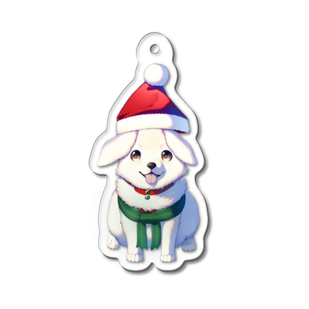 KafyRiruのMerry Xmas　わんこ Acrylic Key Chain