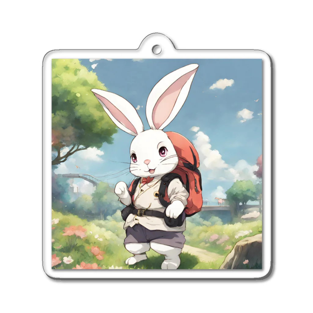 kawaiinekochanの可愛いウサギ Acrylic Key Chain