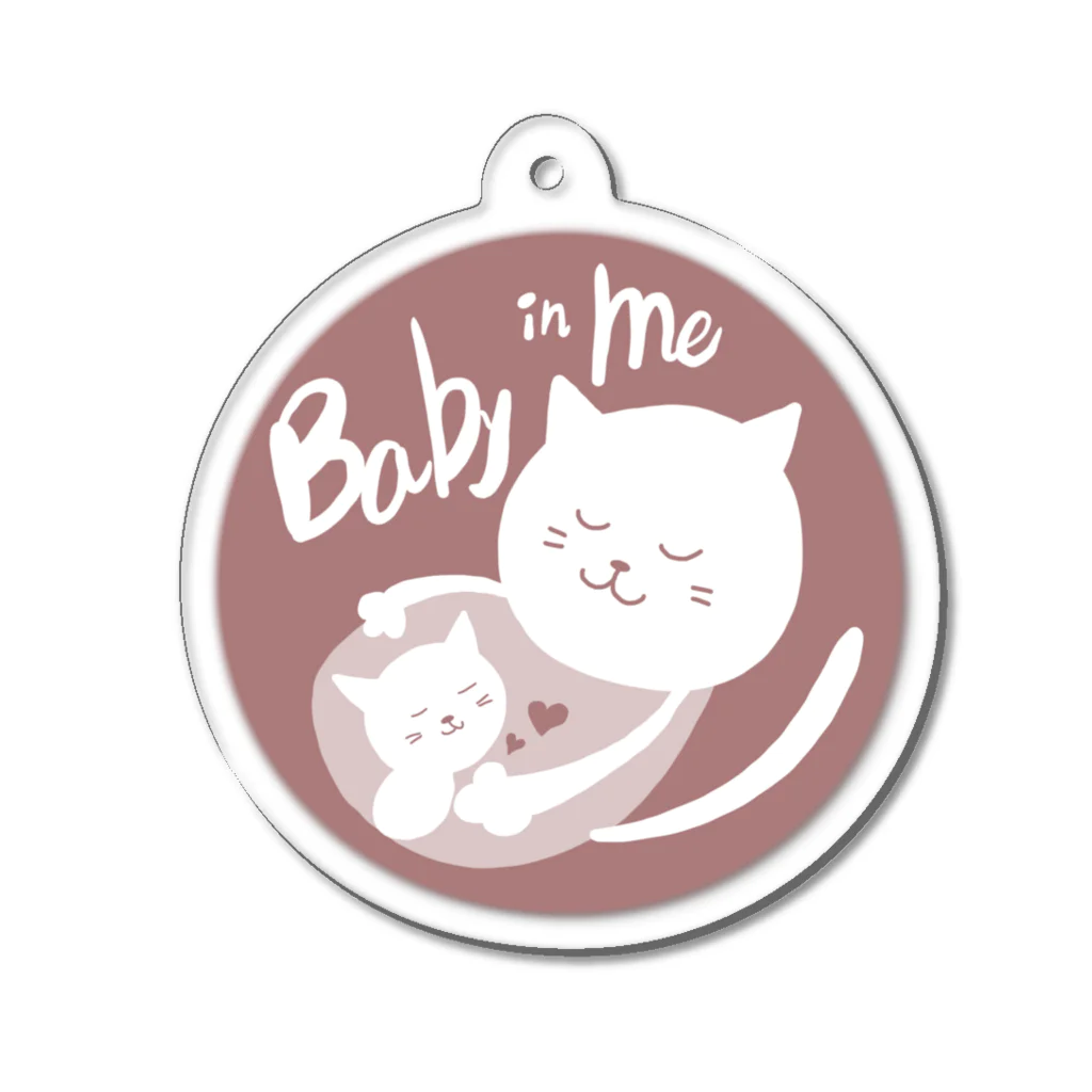 pochiのマタニティマーク　猫 Acrylic Key Chain