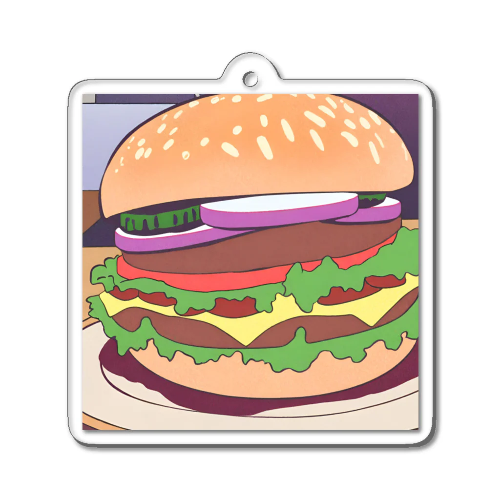 ブレイクスルーのバーガービック Acrylic Key Chain