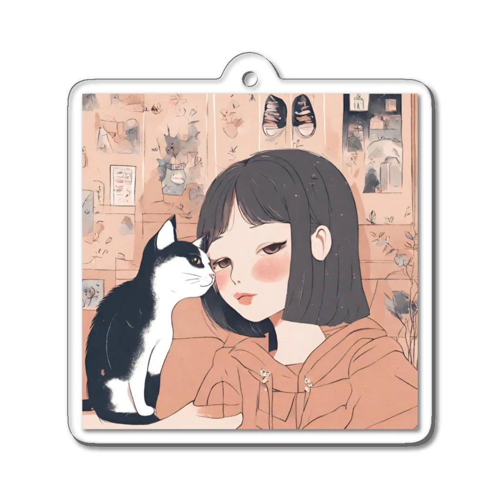 クリエイティブ・キャラバンのあやぼちゃん Acrylic Key Chain