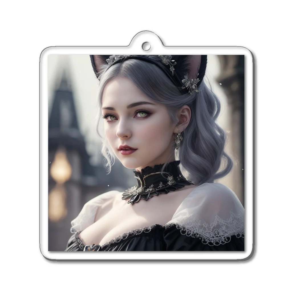 ZZRR12の「猫耳の魔女の叡智と冒険」 ： "The Wisdom and Adventure of the Cat-Eared Witch" Acrylic Key Chain