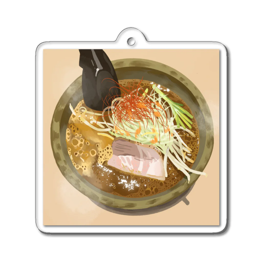 渡邊野乃香のお店のラーメン2 Acrylic Key Chain