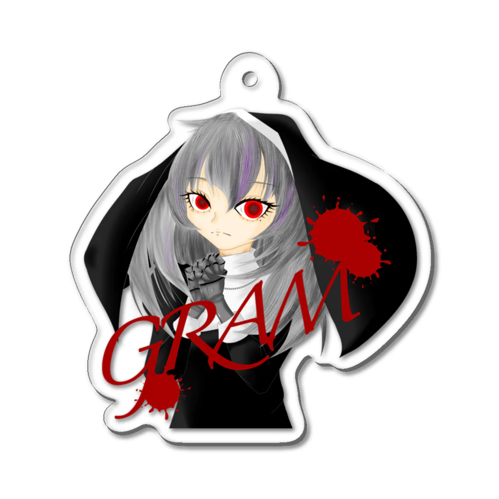 ヒロさんのお店の殺戮修道女グラムちゃん Acrylic Key Chain