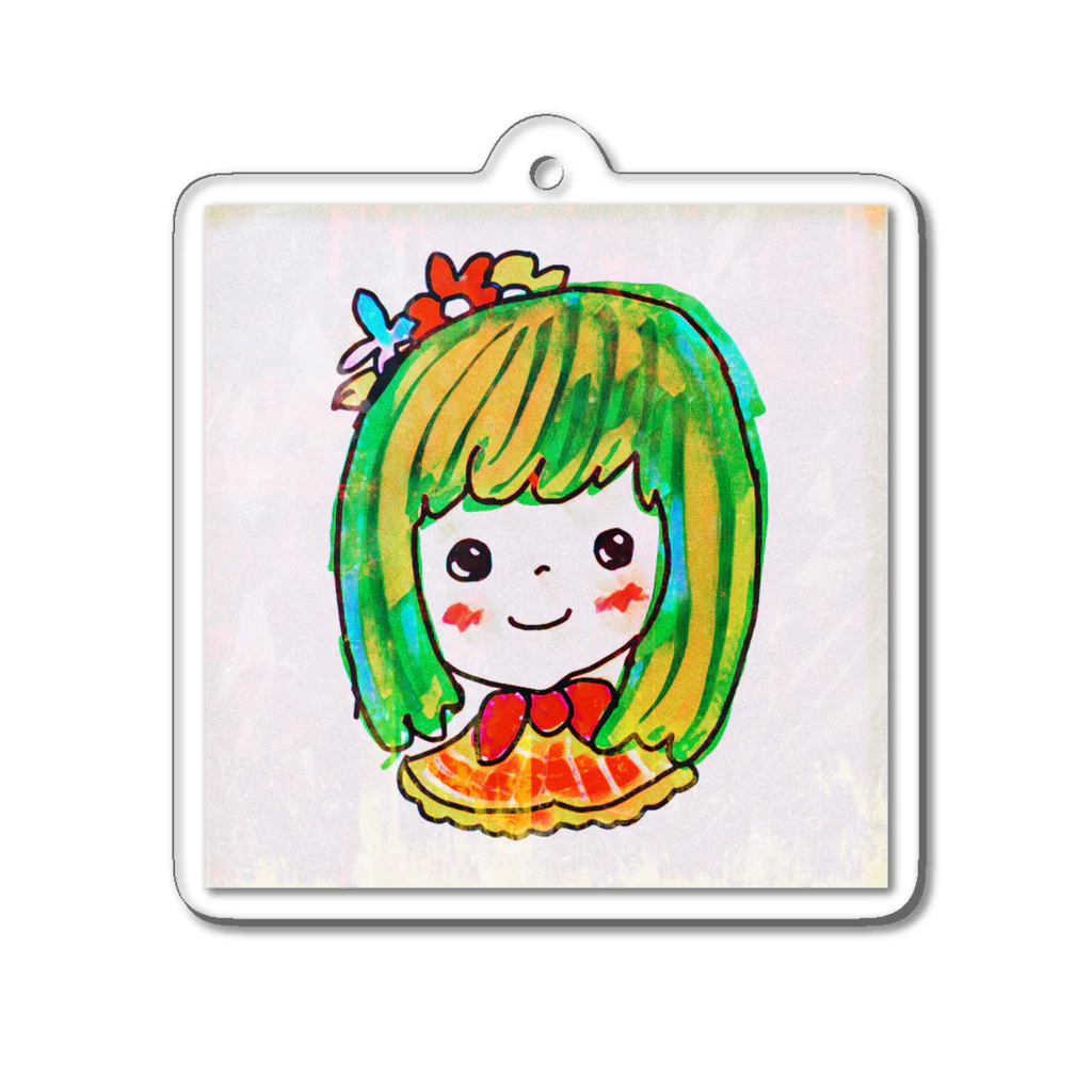 虚構商店の花さくらちゃん Acrylic Key Chain