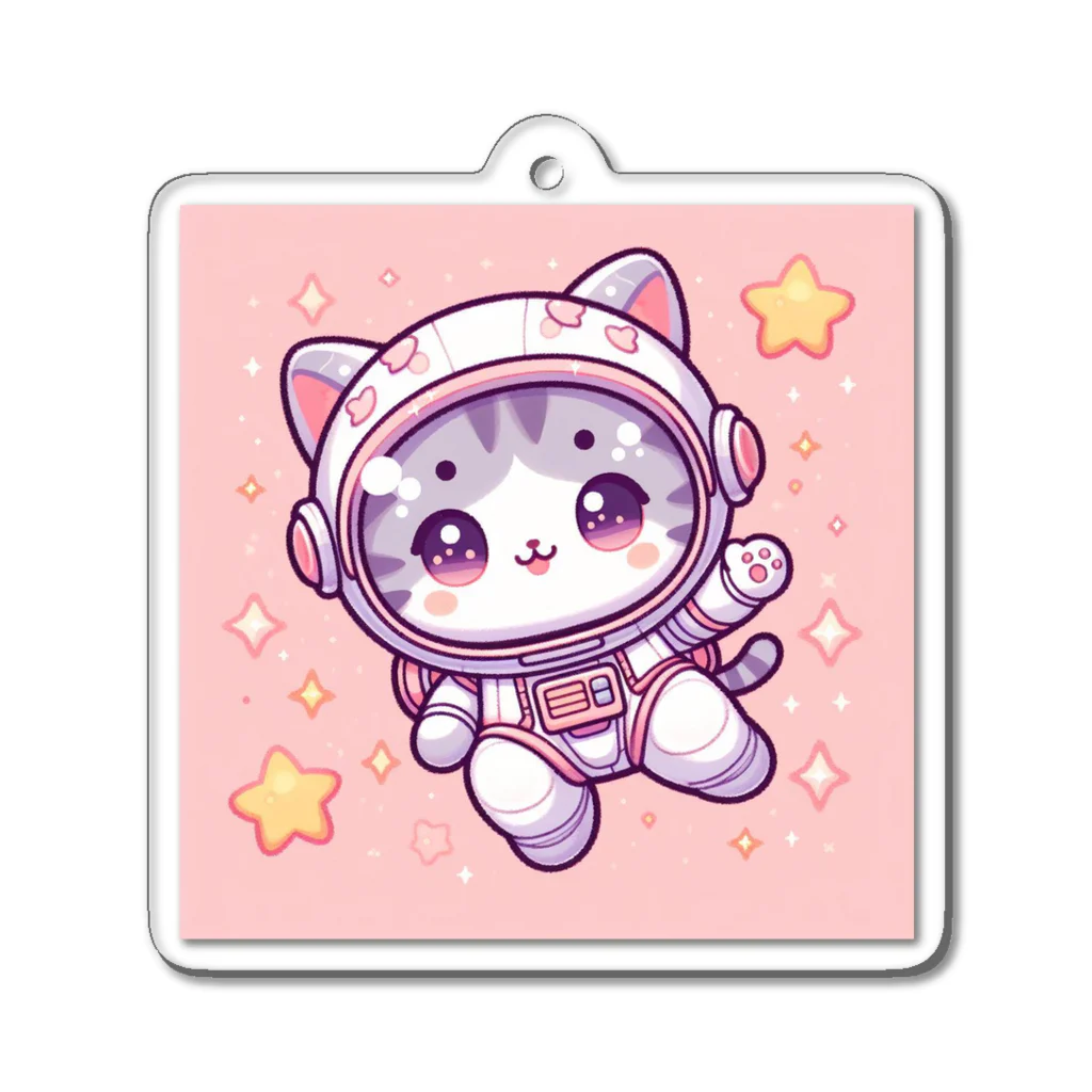 ArtistのAstro-Kitty アクリルキーホルダー