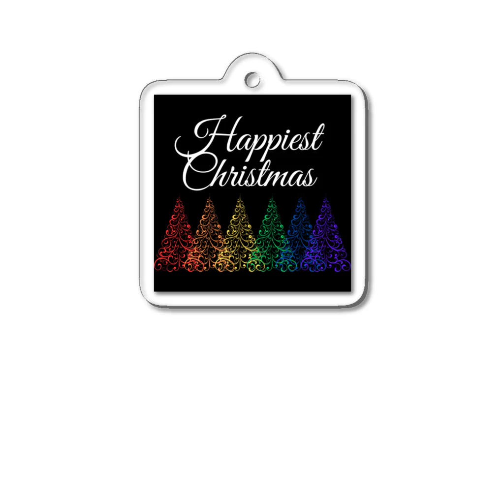 LGBTQ MianのHappiest Christmas Acrylic Key Chain