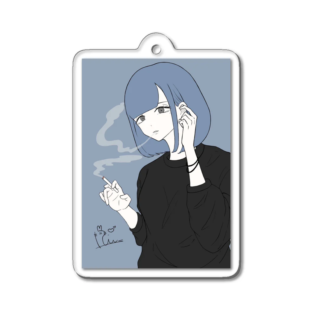 白兎りうのしらとの生誕グッズ Acrylic Key Chain