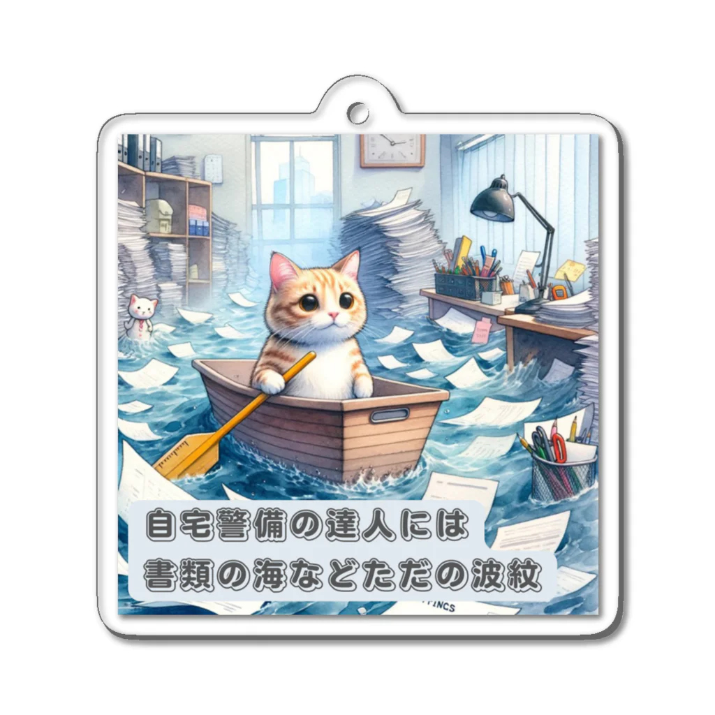 夢見る猫の箱庭のカルマニャビゲーター Acrylic Key Chain