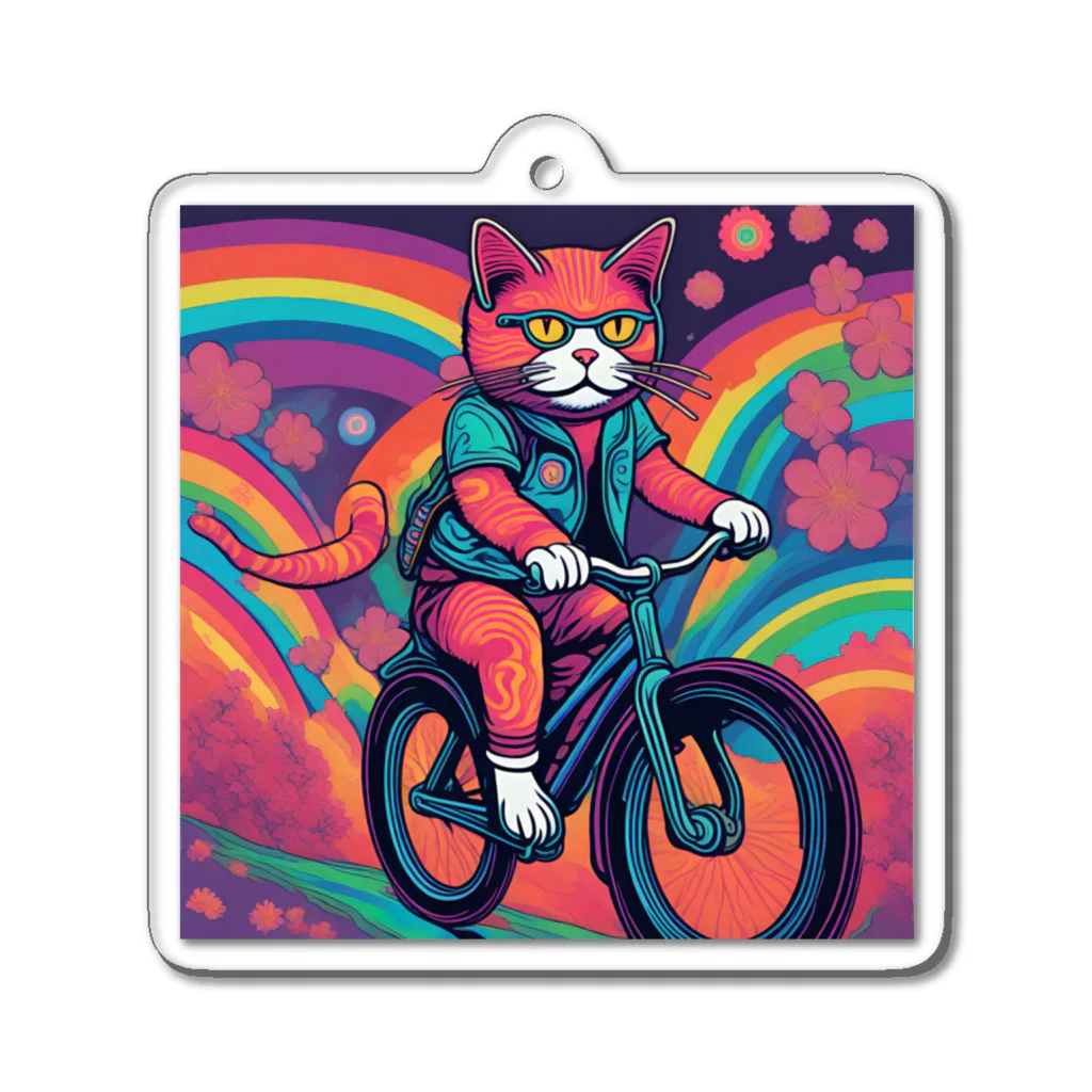 yacco-のお店のねこ Acrylic Key Chain