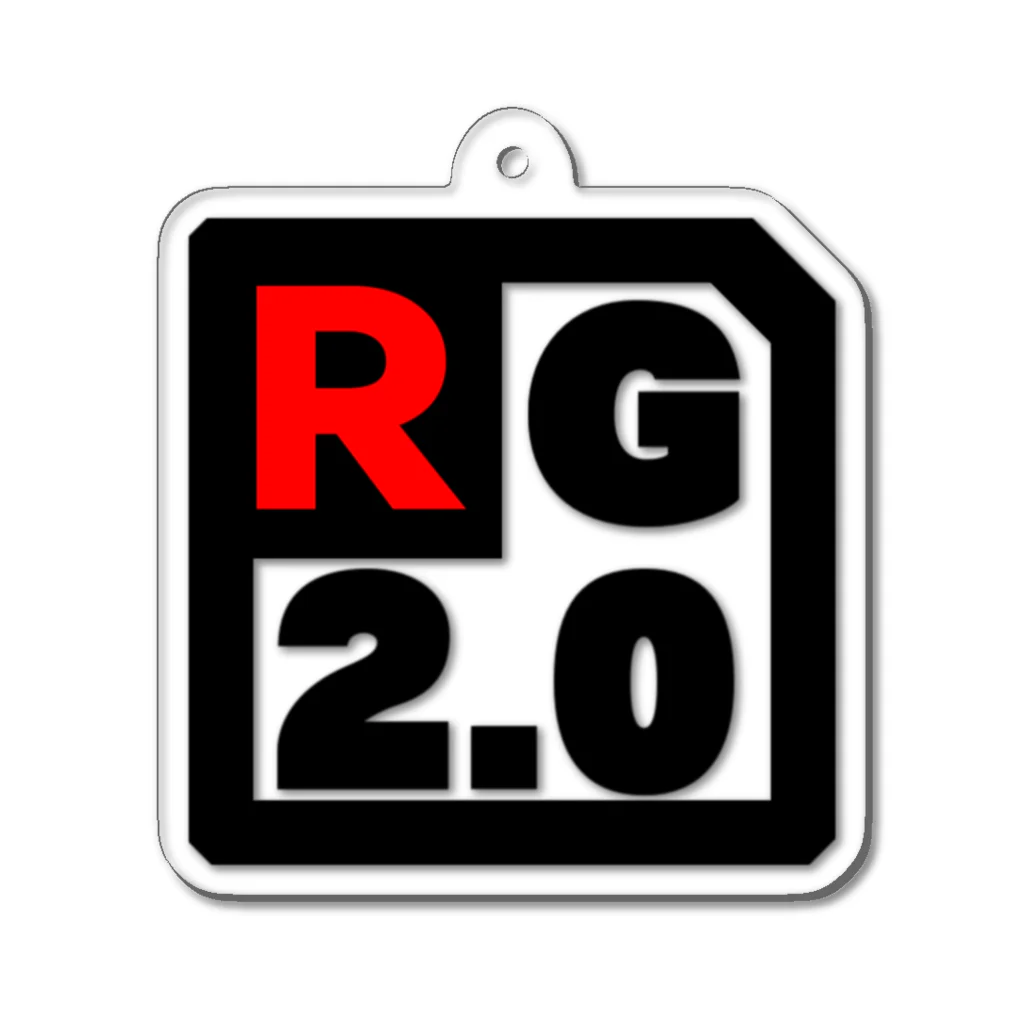 R-GAMES2.0の右上かけロゴワンポインツ アクリルキーホルダー