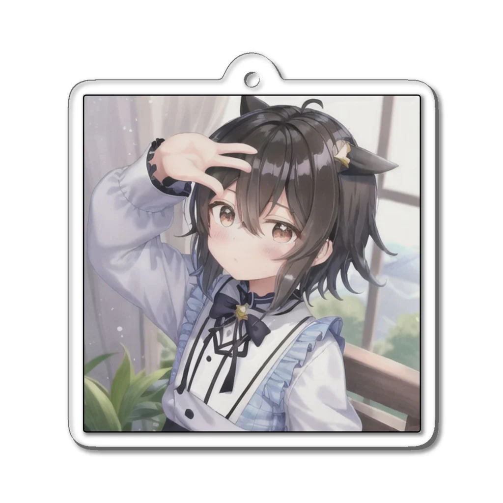 kozougamaの学校の中の少年 Acrylic Key Chain