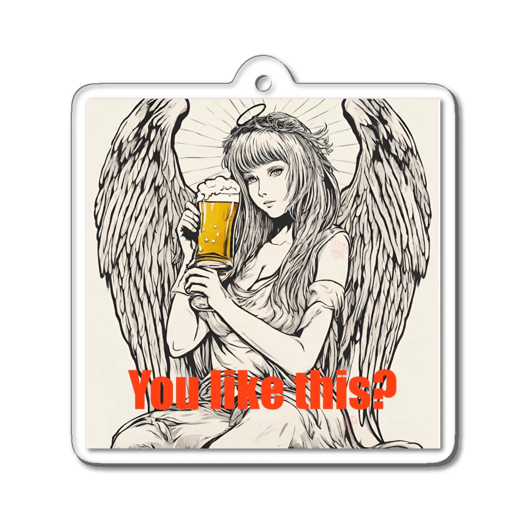 パイルドライバーのAngel beer Acrylic Key Chain