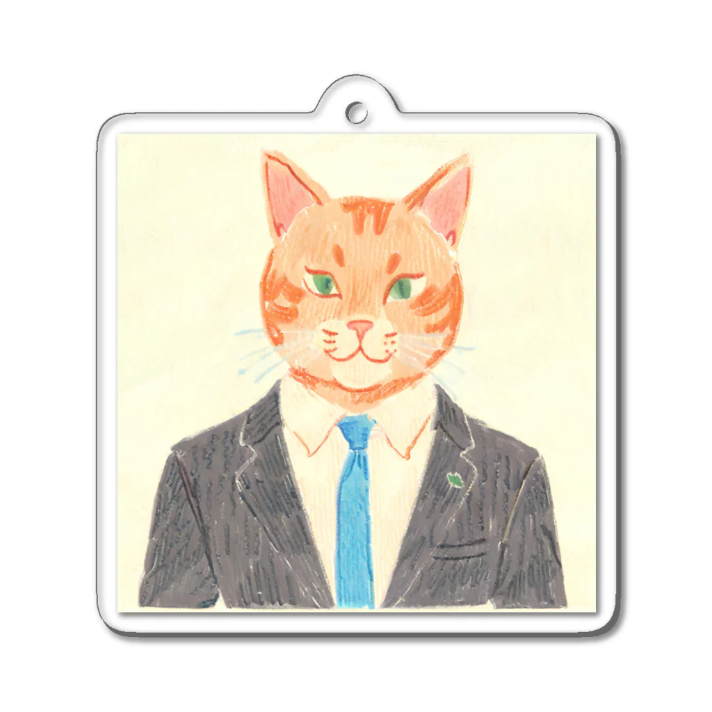 suisuishopの猫の日常F Acrylic Key Chain