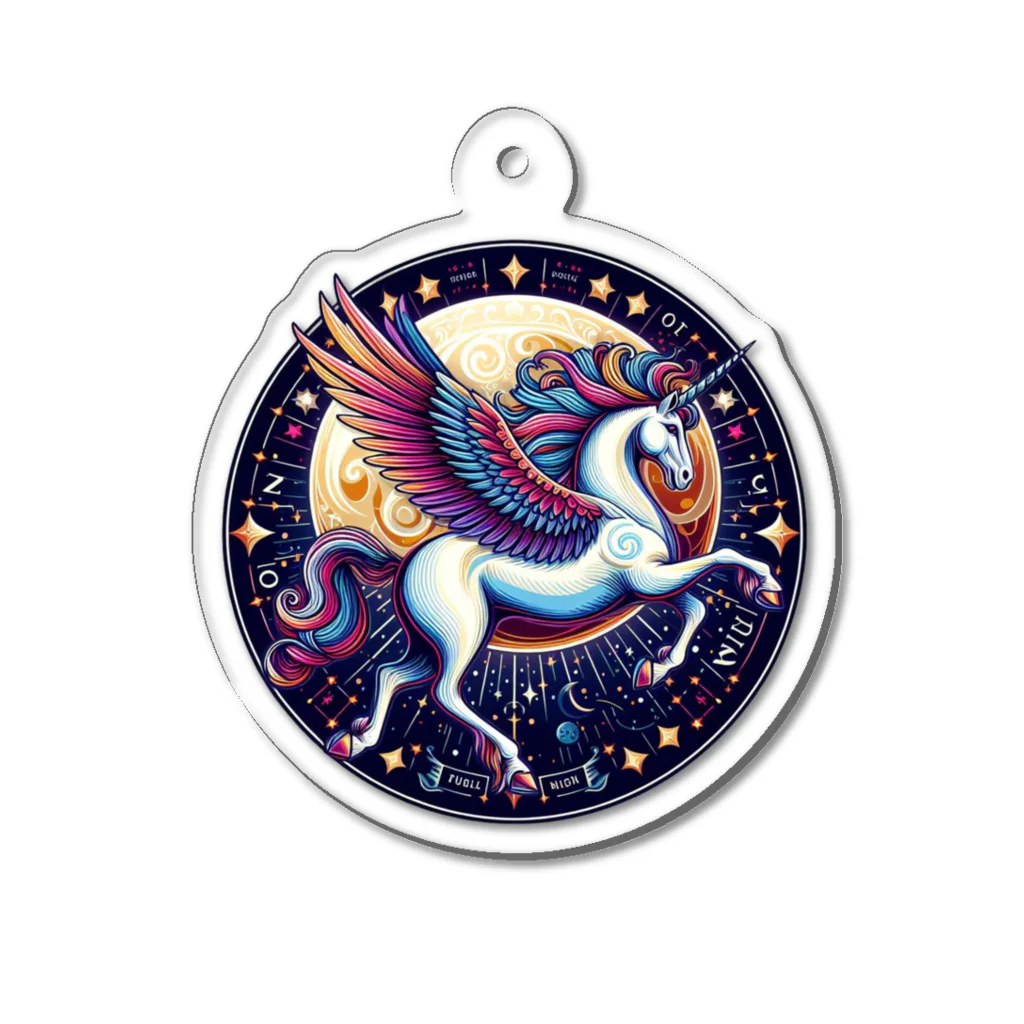 HMTの天馬と月「Pegasus and the moon」 Acrylic Key Chain