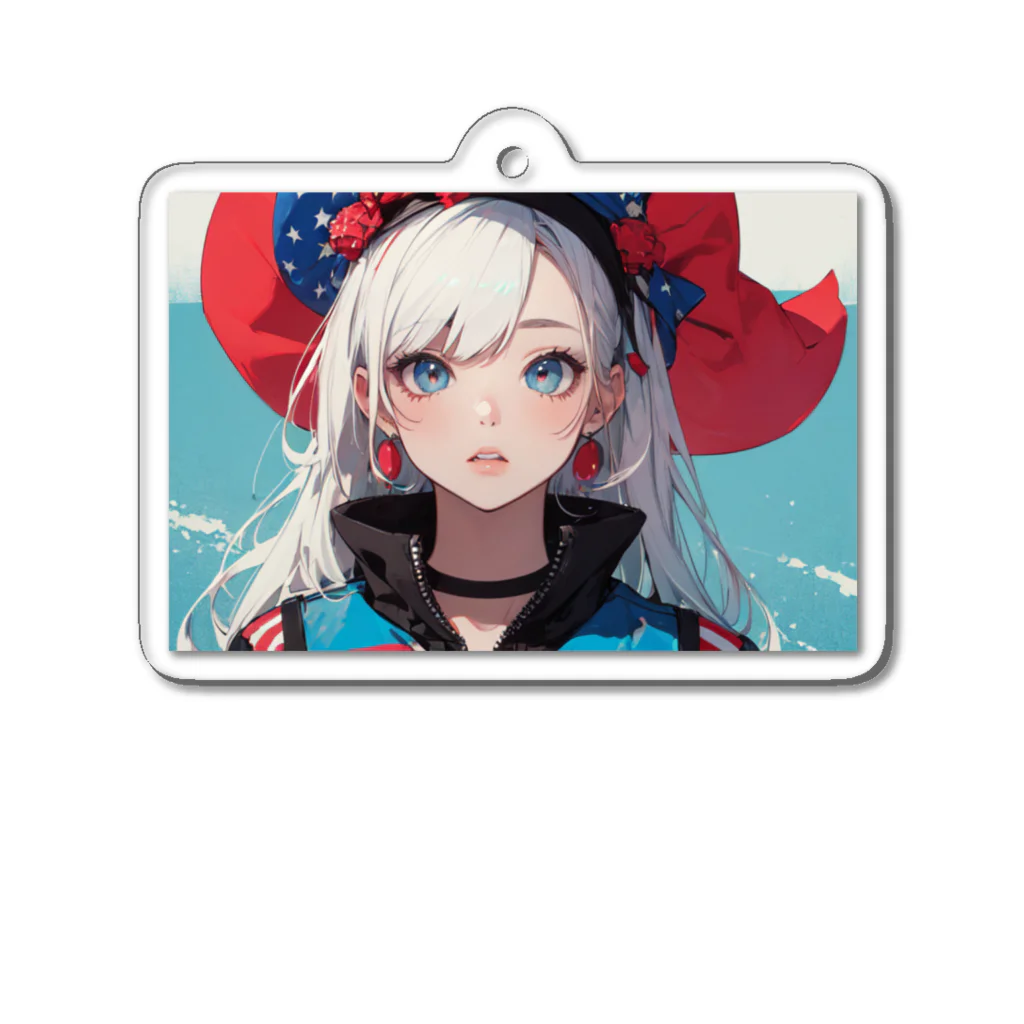 tokyo_citypopのkawaii 東京ガールアート Acrylic Key Chain