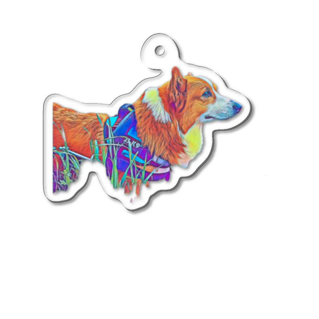 HappyDogのレオン Acrylic Key Chain