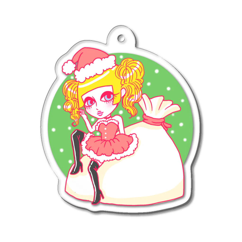 盲目百貨店のクリスマスガール Acrylic Key Chain