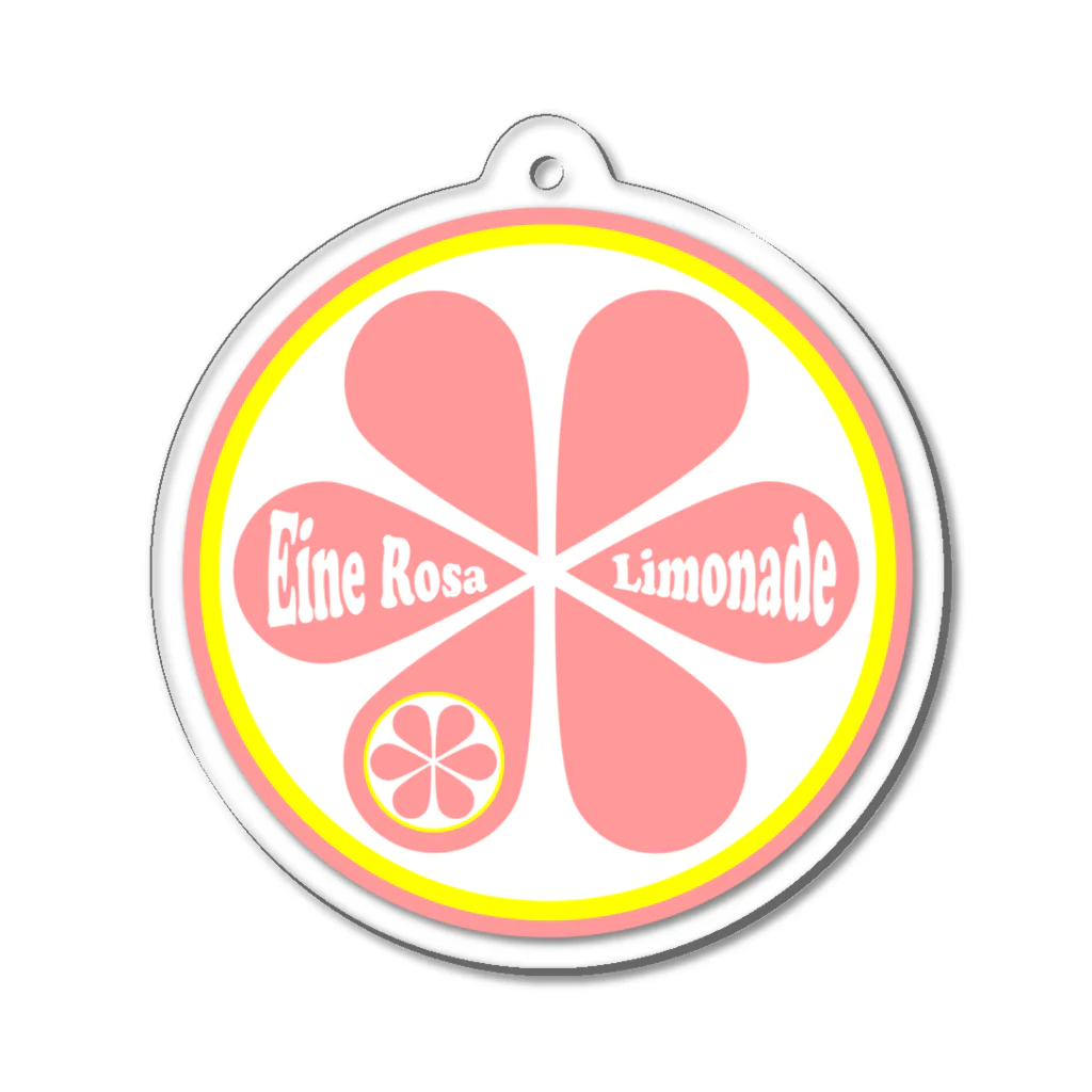 極彩パビリオン デザイン館のEine Rosa Limonade Acrylic Key Chain