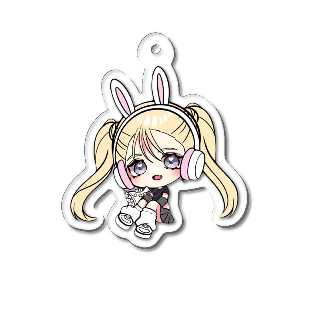 ☪︎ 𝒉 𝒊 𝒊 -ﾁｲ-@ASMRギャルのちびGALASMR Acrylic Key Chain