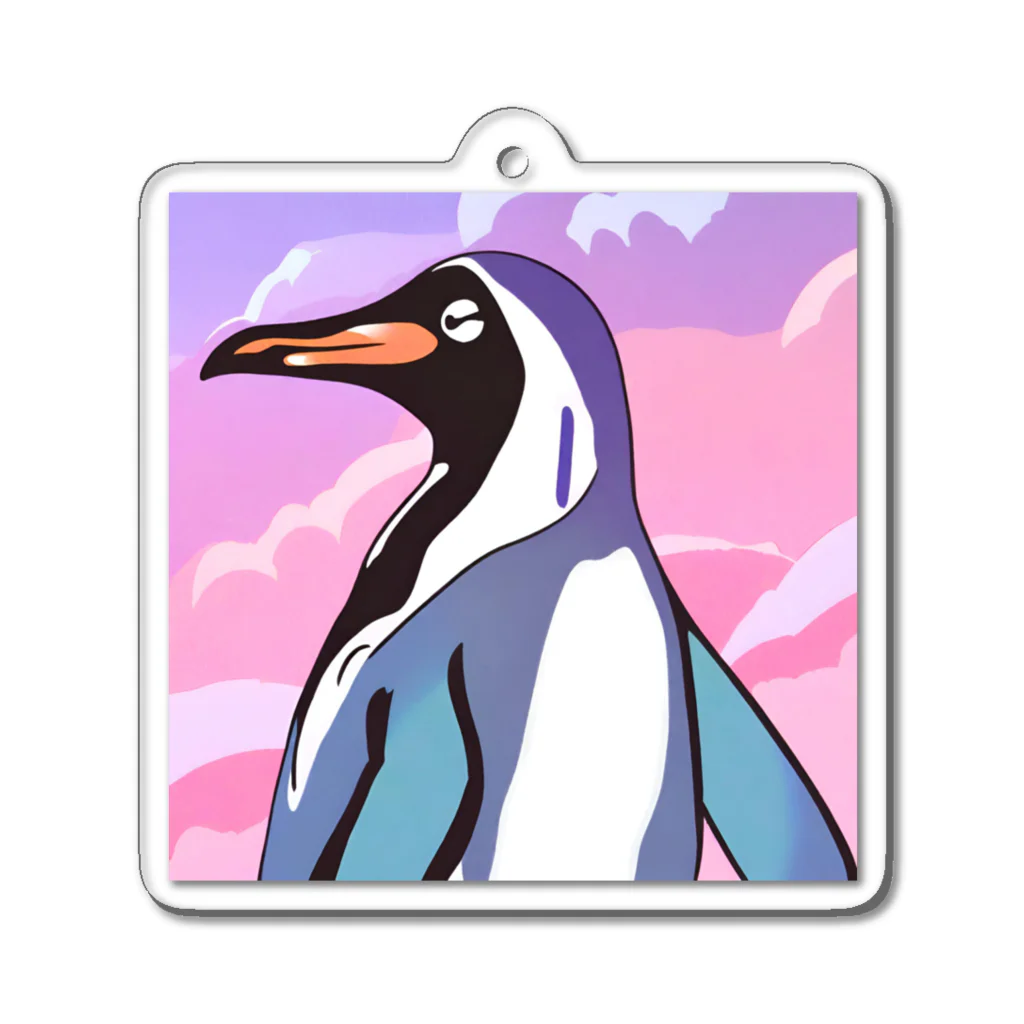 genki121227のお茶目なペンギン Acrylic Key Chain