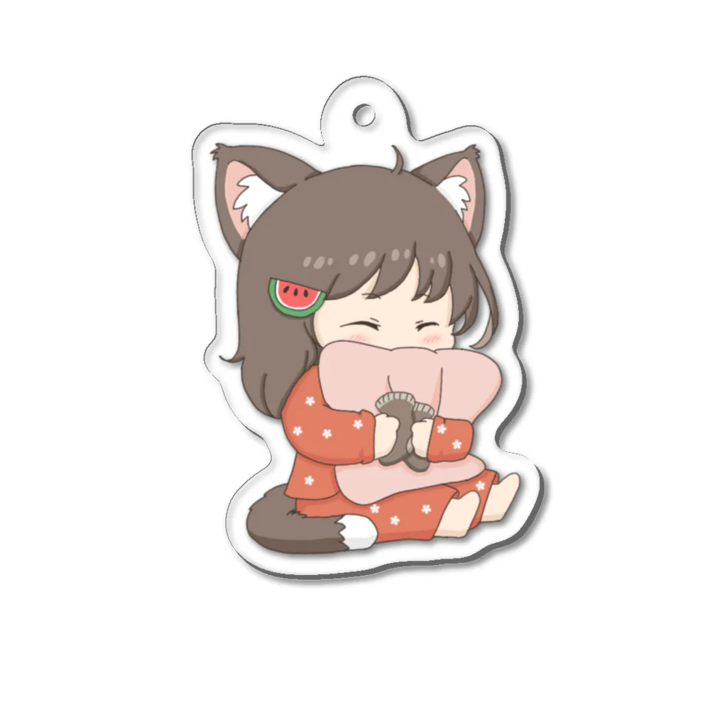 ｽｲｶﾁｬﾝ🍉のちびスイちゃん（昼寝） Acrylic Key Chain