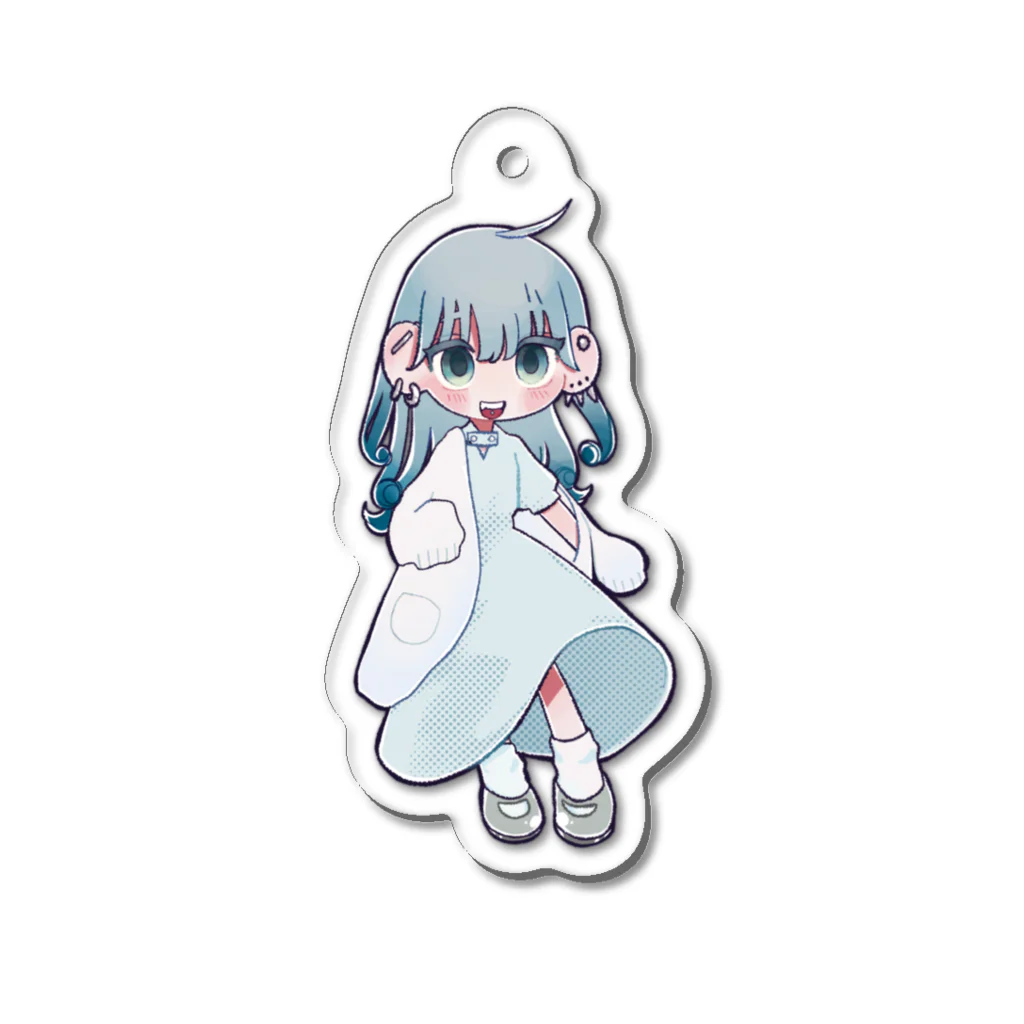 露天風呂付客室のさめさん Acrylic Key Chain