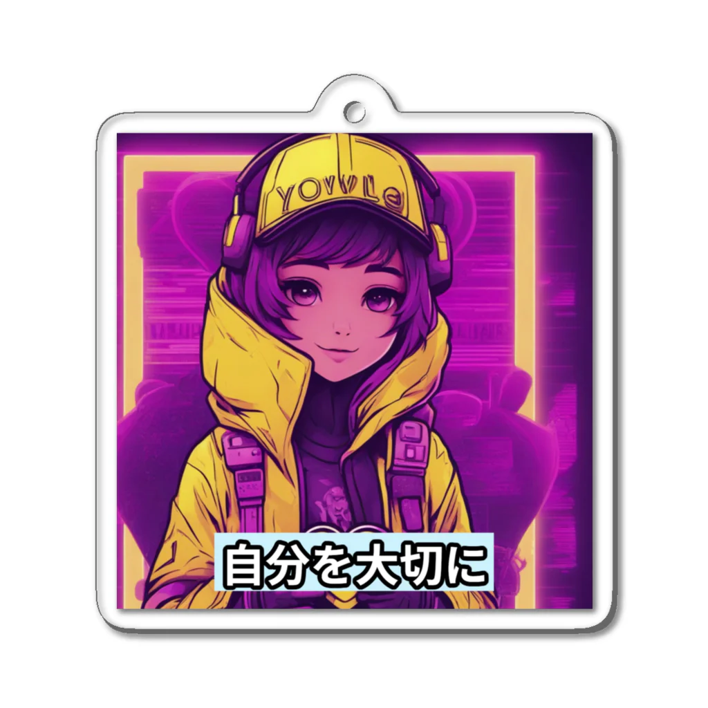 evahmonの光の戦士シリーズ・ひかりちゃん Acrylic Key Chain