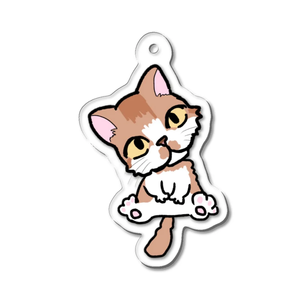 hogokeの保護猫はるか イラスト Acrylic Key Chain