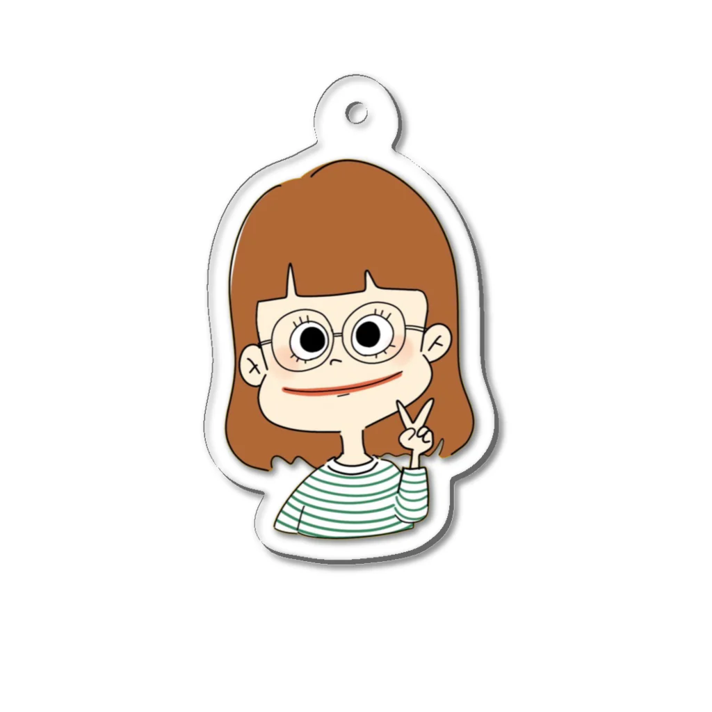 🦄ちかせん屋さん🦄のちかこ先生(私服) Acrylic Key Chain