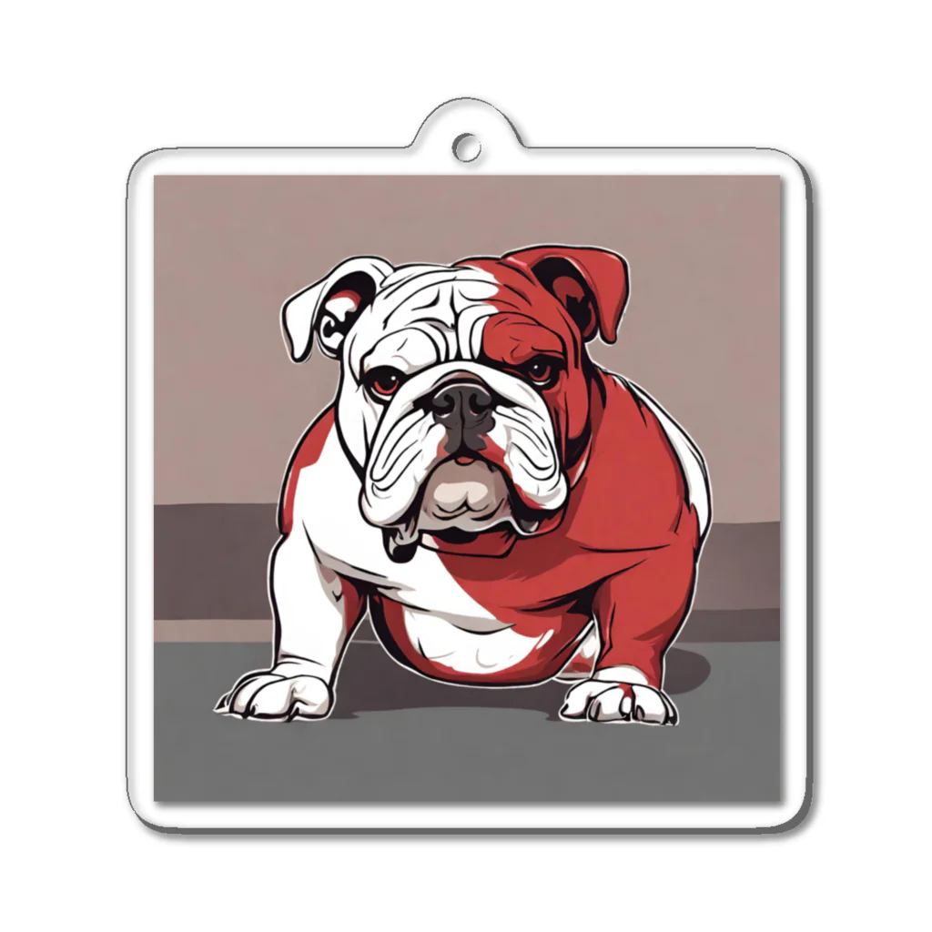 aiRUのRED& Burudoggu Acrylic Key Chain