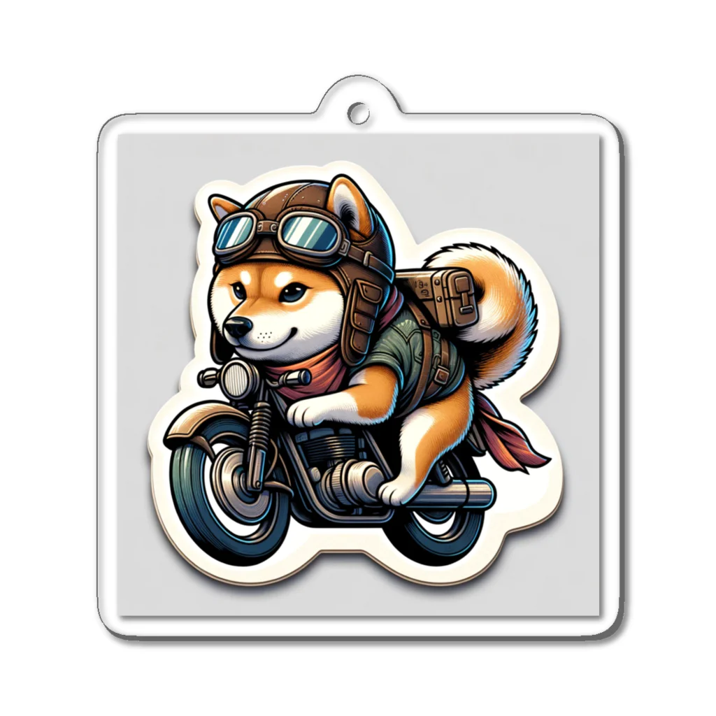 シバライダーロードの柴ライダーロードshiba34 アクリルキーホルダー