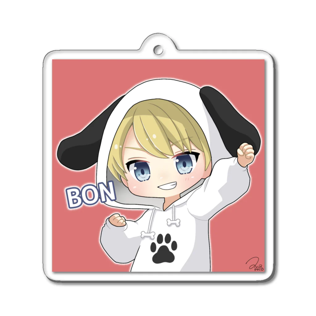 BONのグッズ売り場の新BONアイコングッズ Acrylic Key Chain