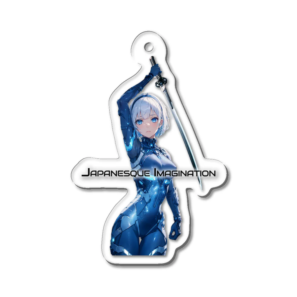 Japanesque_ImaginationのCyborg Ninja Iris Nova Acrylic Key Chain