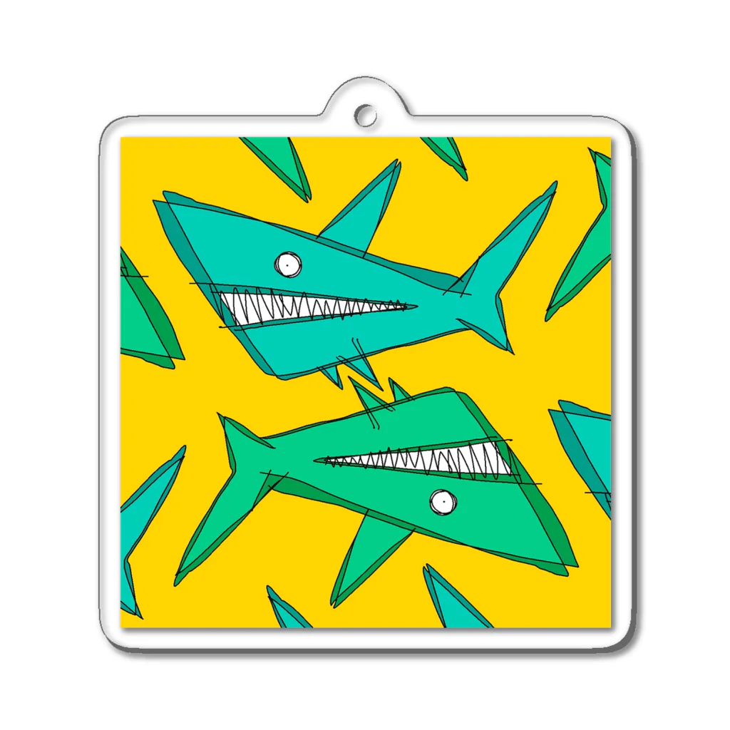 Takuya YoshimotoのShark Shark Shark アクリルキーホルダー