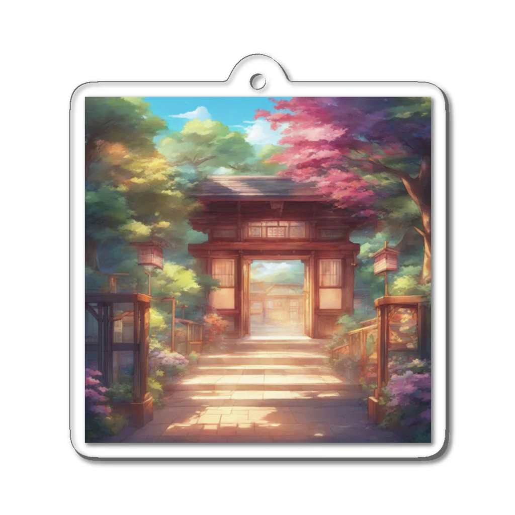 jampackの【風景】寺院 Acrylic Key Chain