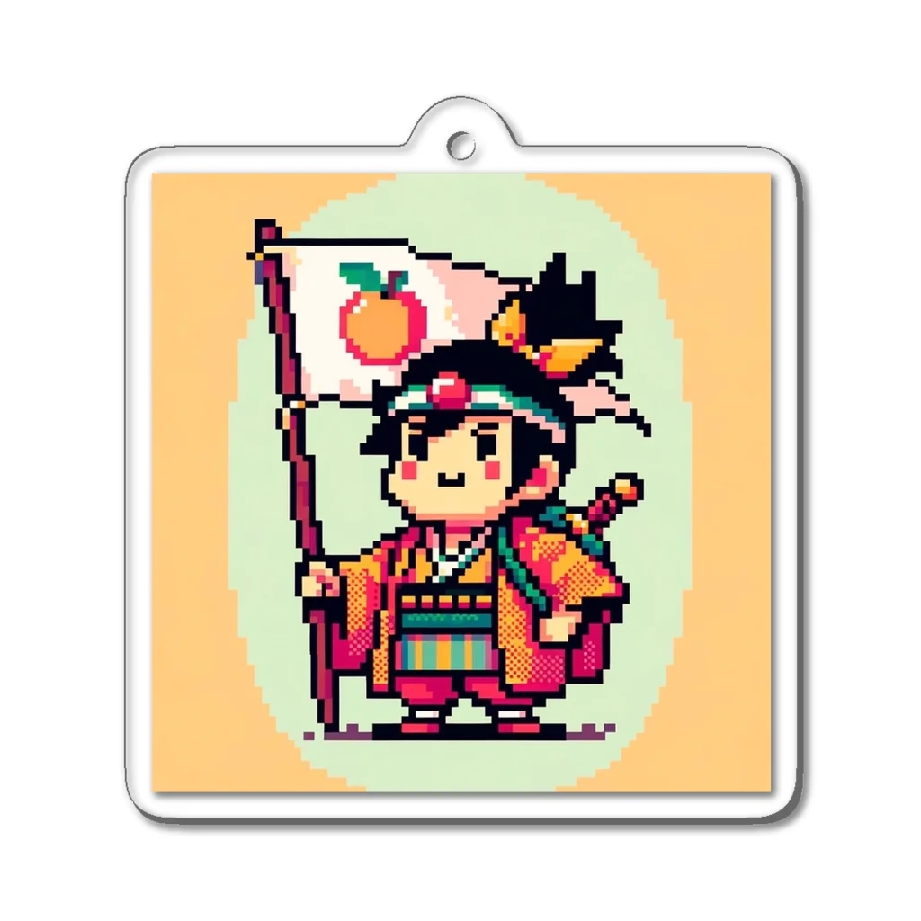 Ai_momotaro_diaryのMOMOTARO8bit Acrylic Key Chain