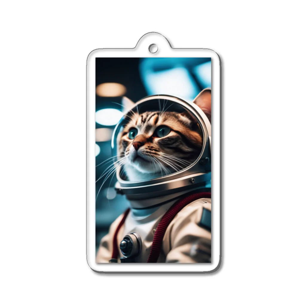 hekikiの旅立つ宇宙猫 Acrylic Key Chain