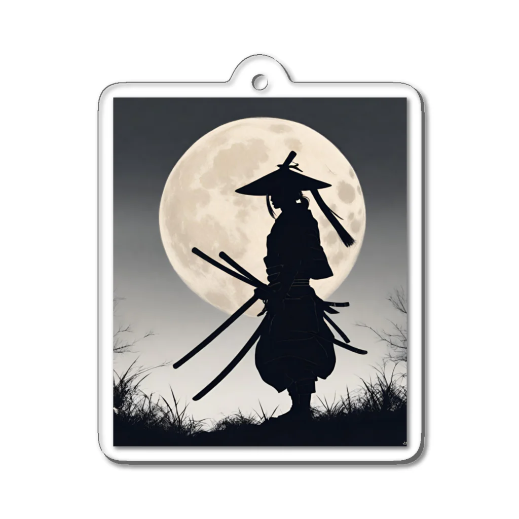 JAPANSTANDのSAMURAI～静～ Acrylic Key Chain