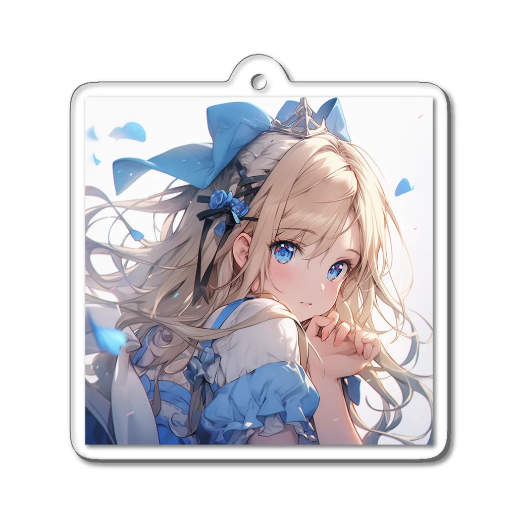 シルバームーンコーストの金髪少女シリーズ1 Acrylic Key Chain