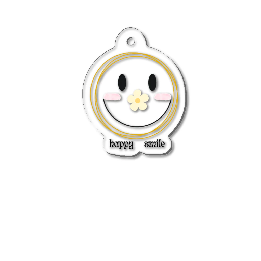 BuuuHomeの幸せ笑顔 Acrylic Key Chain