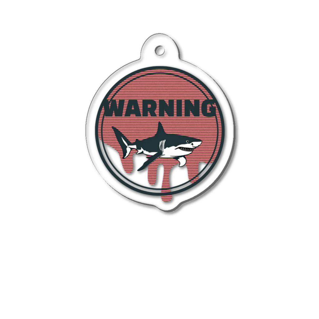 saepontaのWARNING Acrylic Key Chain