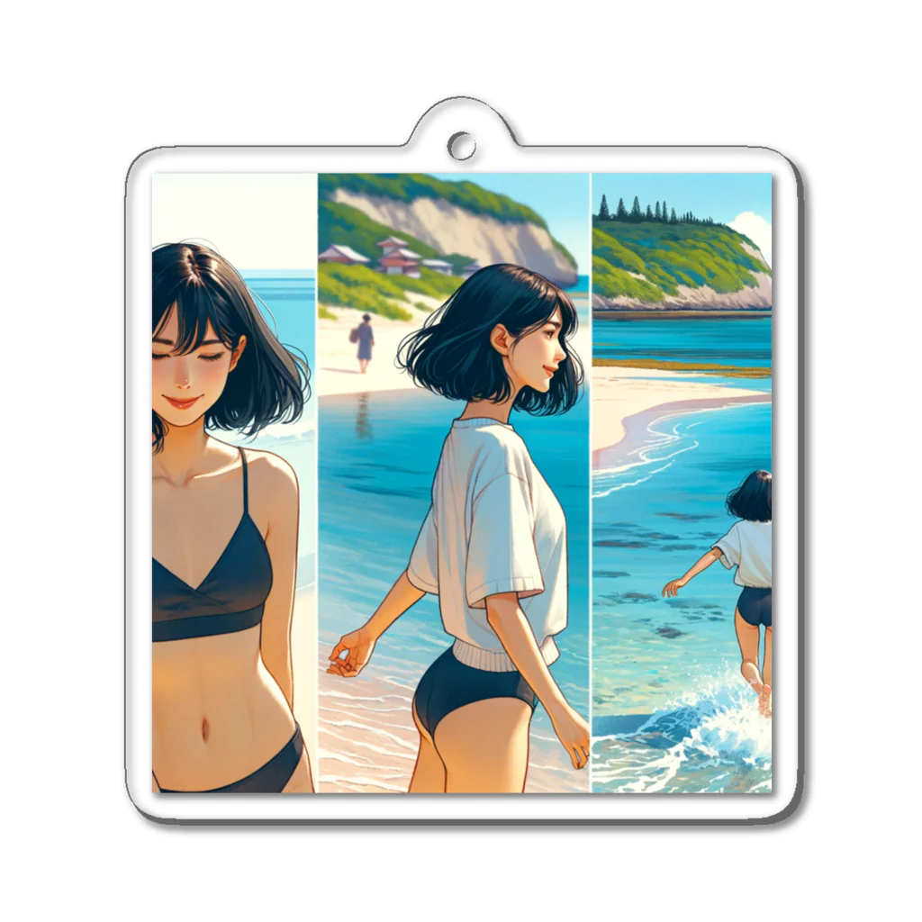 okinawa-okinawa-okinawaの夏の思い出１ Acrylic Key Chain